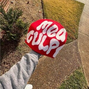 Red and White Beanie. Available in all colors